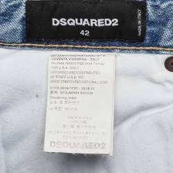 Dsquared2 Blue Distressed Denim Jeans M Waist 33"