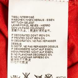 Dsquared2 Red logo Print Jersey Short Sleeve T-Shirt M