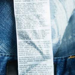 Pre Owned Dsquared2 Blue Washed Denim Rip Detail Jeans S Waist 31"