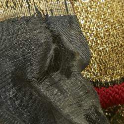 Pre Owned Dsquared2 Black Lurex Blend Jacquard Long Coat M