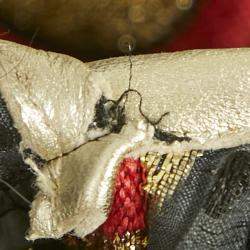 Pre Owned Dsquared2 Black Lurex Blend Jacquard Long Coat M