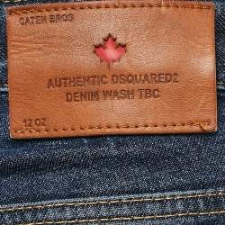 Pre Owned Dsquared2 Blue Washed Denim Skinny Dan Jeans S Waist 31"