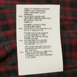 Pre Owned Dsquared2 Washed Black Leather Zip Up Jacket M