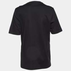 Dsquared2 Black Logo Printed ICON Cotton Regular Fit T-Shirt L