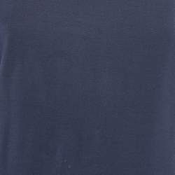 Pre Owned Dsquared2 Navy Blue Wool Blend Embellished Sleeve Sheath Dress M