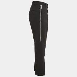 Dsquared2 Black Wool Zip Detail Trousers S