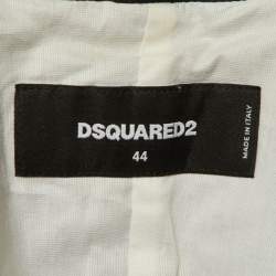 Dsquared2 Black Camo Brocade Tailored Suit M