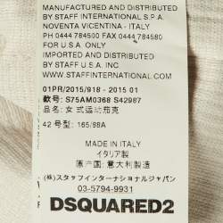 Dsquared2 Beige Corduroy Button Front Jacket M