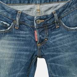 Pre Owned Dsquared2 Blue Washed Denim Jeans S Waist 29"