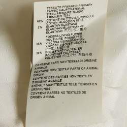 Pre Owned Dsquared2 White Gabardine Tailored Blazer S