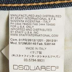 Pre Owned Dsquared2 Blue Denim Short M Waist 32"