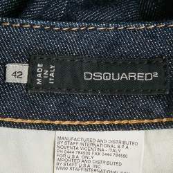 Pre Owned Dsquared2 Blue Denim Short M Waist 32"