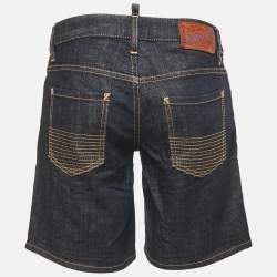 Pre Owned Dsquared2 Blue Denim Short M Waist 32"