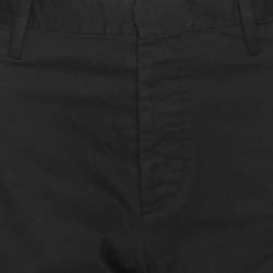 Pre Owned Dsquared2 Black Cotton Trousers L