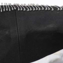 Pre Owned Dsquared2 Black Gabardine Fabric Safety Pin Collar Blazer L