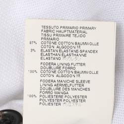 Pre Owned Dsquared2 Black Gabardine Fabric Safety Pin Collar Blazer L