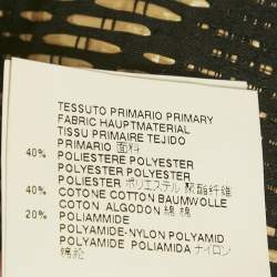 Pre Owned Dsquared2 Black/Brown Wicker Woven Jacquard Frayed Detail Shorts M