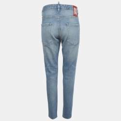 مملوكة مسبقًا بنطلون جينز دينم خصر عالي أزرق ديسكوارد2 مقاس صغير - خصر 31"