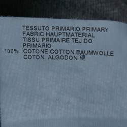 Pre Owned Dsquared2 Grey Textured Rose Print Jersey T-Shirt S