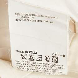 Pre Owned Dsquared2 Cream Cotton Blend Capri Trousers M