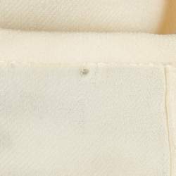 مملوكة مسبقًا Dsquared2 Cream Chiffon Embellished Sleeveless Top M