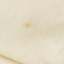 مملوكة مسبقًا Dsquared2 Cream Chiffon Embellished Sleeveless Top M