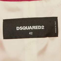 Pre Owned Dsquared2 Pink Silk Blend Regular Fit Blazer M