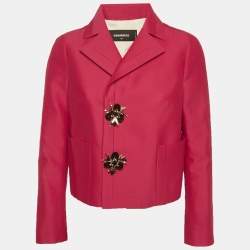 Pre Owned بليزر ديسكويرد2 خليط حرير وردي مقاس متوسط