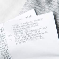 Pre Owned Dsquared2 Grey Faded Effect Splattered Distressed Cuffed Jeans S