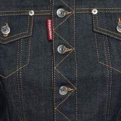 Pre Owned Dsquared2 Blue Denim Tailored Fit Button-Down Jacket S