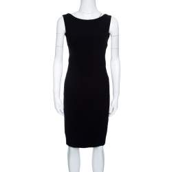 Pre Owned Dsquared2 Black Sleeveless Sheath Dress S