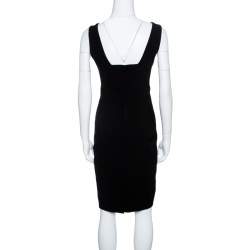Pre Owned Dsquared2 Black Sleeveless Sheath Dress S