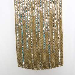 Dsquared2 Beige Embellished Panel Sleeveless Silk Top S