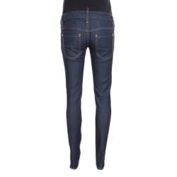 Pre Owned Dsquared2 Indigo Dark Wash Low Rise Slim Fit Denim Jeans S