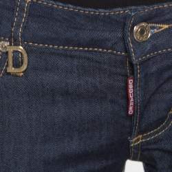 Pre Owned Dsquared2 Indigo Dark Wash Low Rise Slim Fit Denim Jeans S