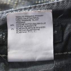 Dsquared2 Grey Crystal Embellished Splatter Effect Denim Super Skinny Jeans M