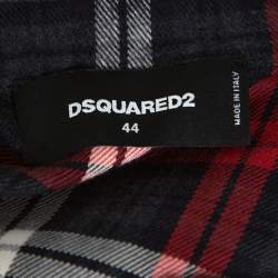 Dsquared2 Red & Grey Cotton Checked Flannel Shirt XS