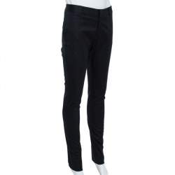 Dsquared2 Black Cotton Tapered Trousers M