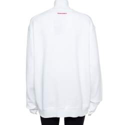 Dsquared2 White Icon Print Sweatshirt XL