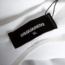 Dsquared2 White Icon Print Sweatshirt XL