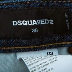 Pre Owned Dsquared2 Navy Blue Denim Tie Detail Deana Jeans S