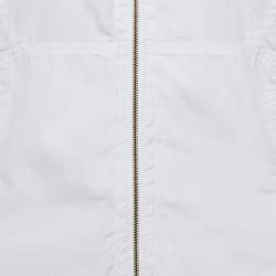 Dsquared2  White Cotton Zip Front Shirt L