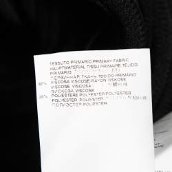 Pre Owned Dsquared2 Black Ribbed Knit Flared Midi Dress M