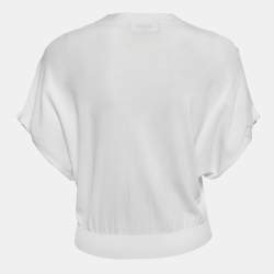 Dsquared2 White Knit Button Front Cardigan M