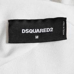 Dsquared2 White Knit Button Front Cardigan M
