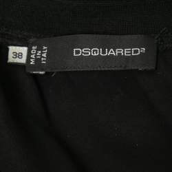 Dsquared2 Black Crepe Tank Top S