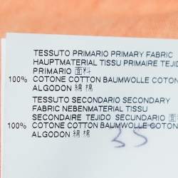 Pre Owned Dsquared2 Orange Hawaii Print Cotton Crew Neck T-Shirt M