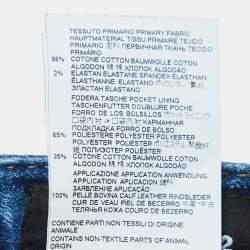 Dsquared2 Blue Washed & Distressed Denim Skinny Dan Jeans S 