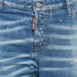 Dsquared2 Blue Washed & Distressed Denim Cool Girl Jeans M