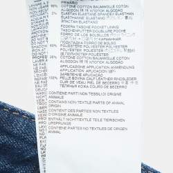 Pre Owned Dsqaured2 Dark Blue Distressed Denim Skinny Dan Jean S